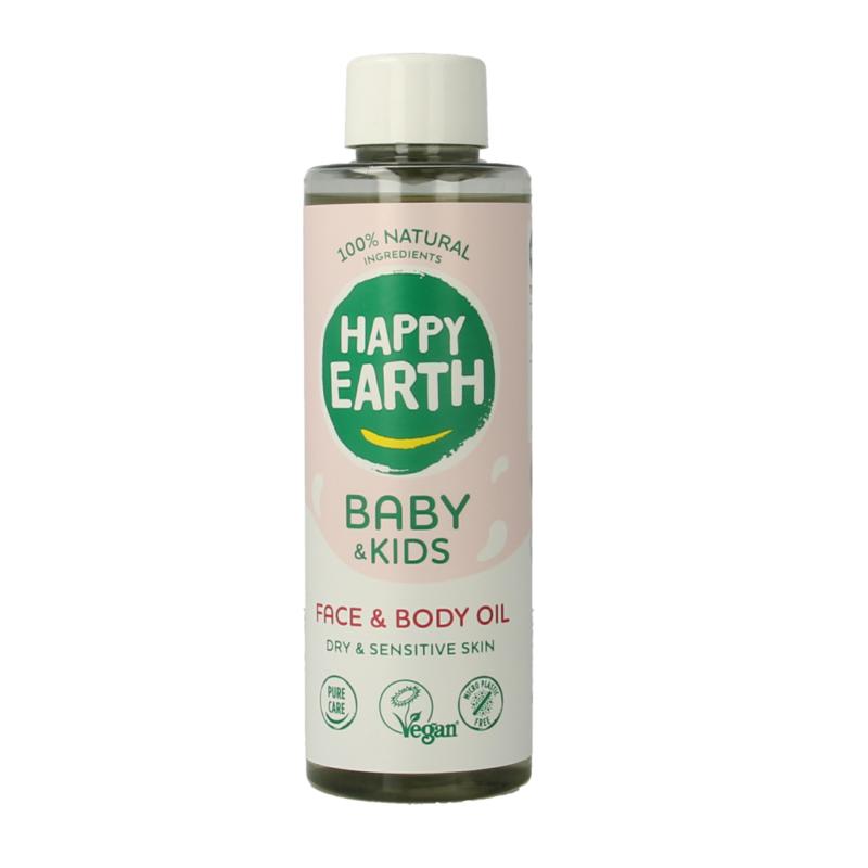 Happy Earth Gezicht & lichaam olie voor baby & kids