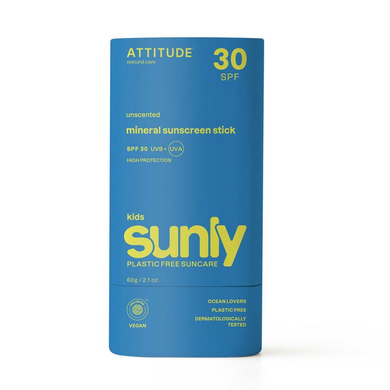 Attitude Sunly Zonnebrandstick Kids SPF30 60g