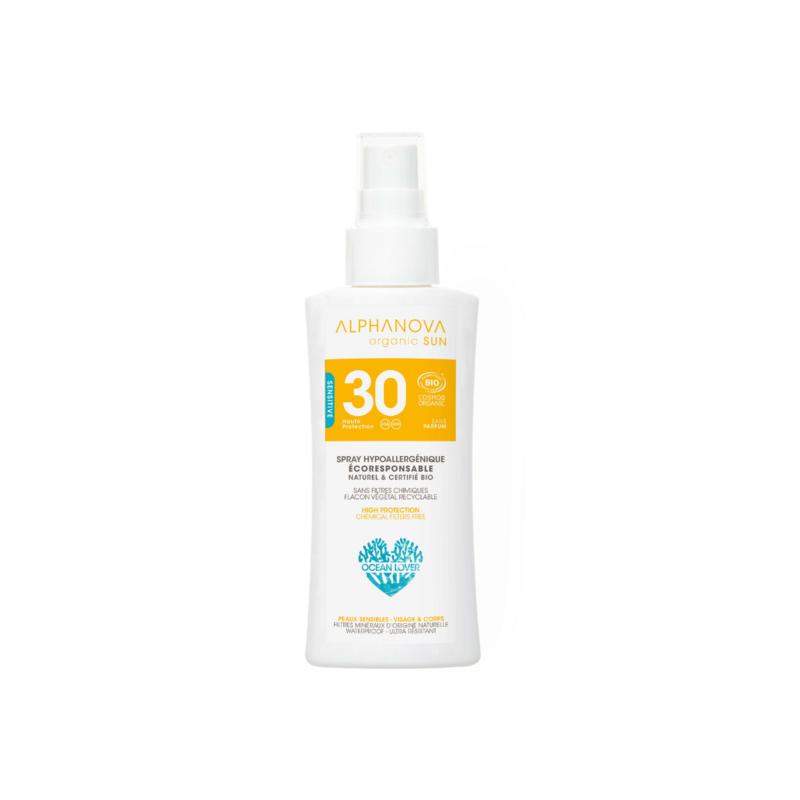Alphanova Sun Sun bio hypoallergenic spray SPF30 organic