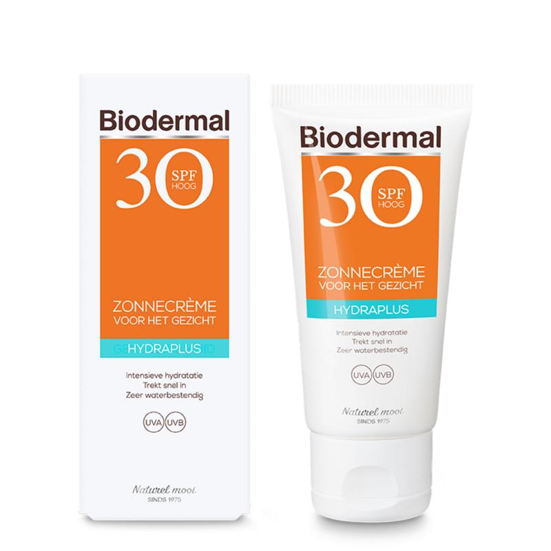 Biodermal Hydraplus Zonnecreme Gezicht SPF30 50ml