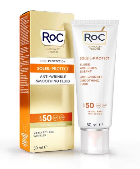 ROC Soleil Protect Anti Wrinkle Smoothing Fluid SPF50+ 50ml