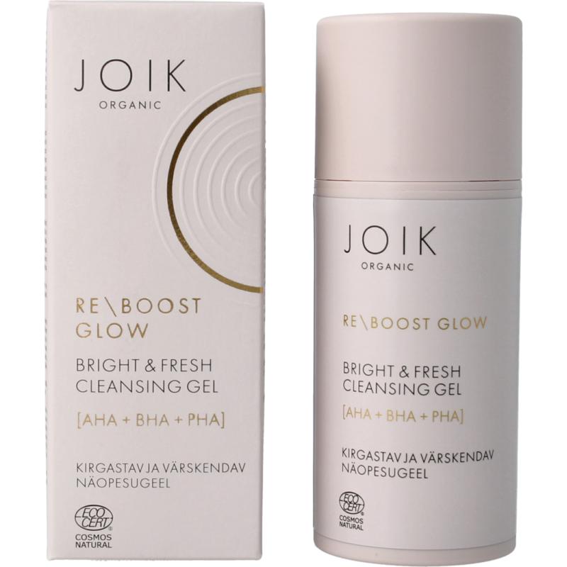 Joik Organic Re-Boost Glow Cleansing Gel AHA BHA PHA 100ml