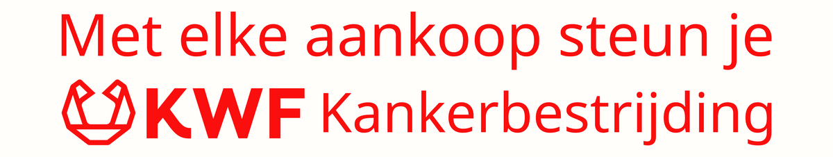 Met elke aankoop steun je KWF Kankerbestrijding