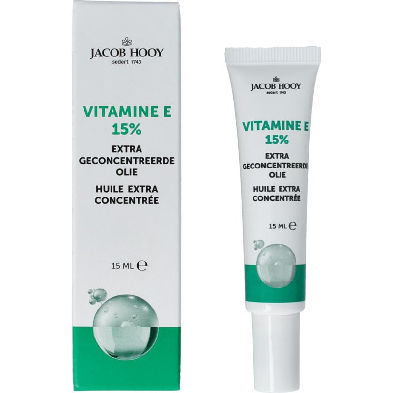 Jacob Hooy Vitamine E Olie 15% Concentraat 15ml