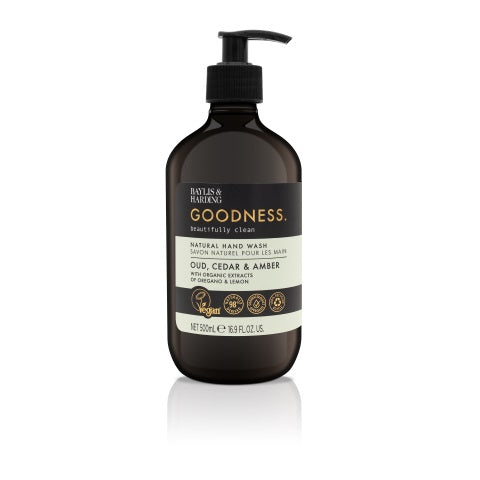 Baylis & Harding Hand wash goodness oud, cedar & amber 500ml