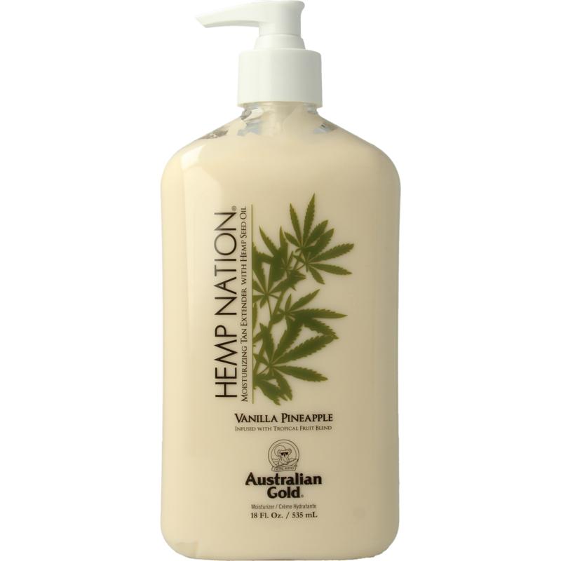 Australian Gold Hemp nation tan extender vanilla pineapple