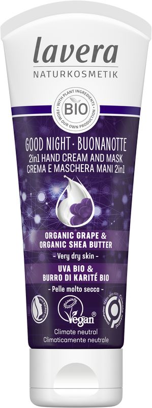 Lavera Good night 2-in-1 handcreme & masker bio 75ml
