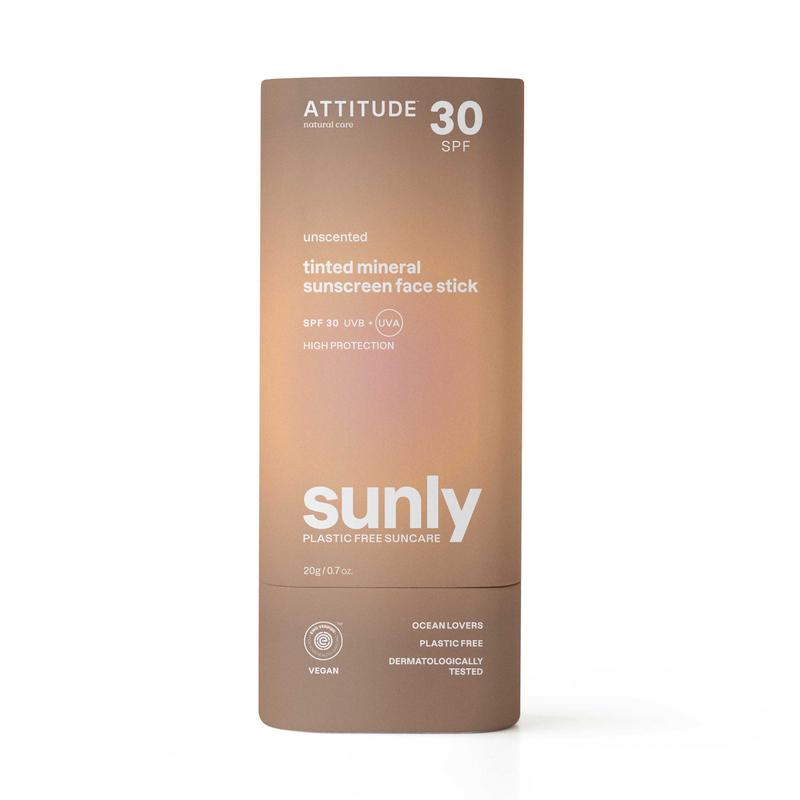 Attitude Sunly Gezichtszonnebrandstick Getint SPF30 20g