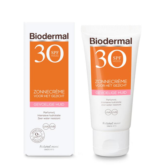 Biodermal Gevoelige Huid Zonnecreme Gezicht SPF30 50ml