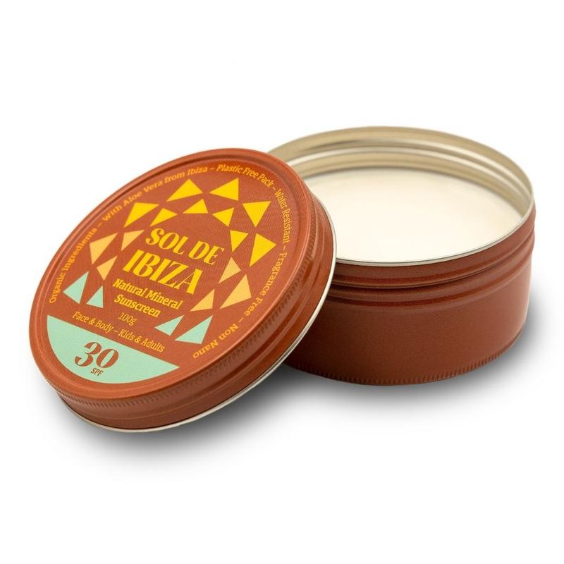 Sol de Ibiza Zonnebrandcrème SPF30 Blikje Vegan 100g