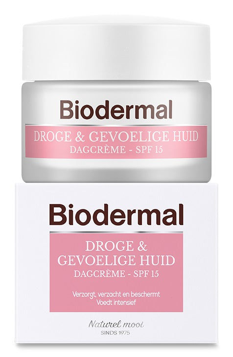 Biodermal Dagcrème Droge & Gevoelige Huid SPF15