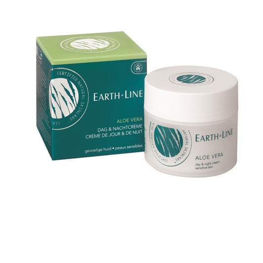 Earth Line Aloë Vera Dag & Nachtcrème Gevoelige Huid 50ml
