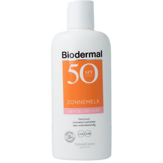 Biodermal Gevoelige Huid Zonnemelk SPF50+ 200ml