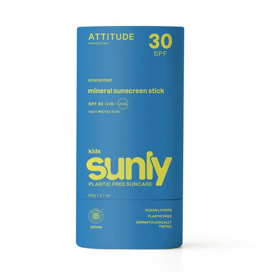 Attitude Sunly Zonnebrandstick Kids SPF30 60g
