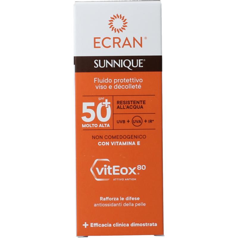 Ecran Sunnique Facial & Décoletté Fluid SPF50 50ml