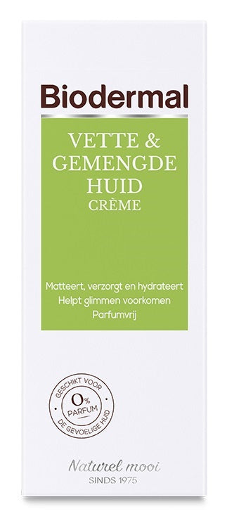 Biodermal Vette & Gemengde Huid Crème 50ml