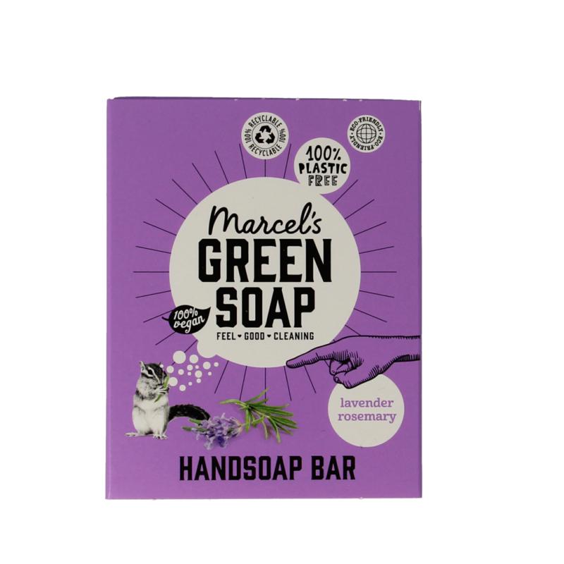 Marcel's Green Soap Handzeep bar lavender & rosemary 90g