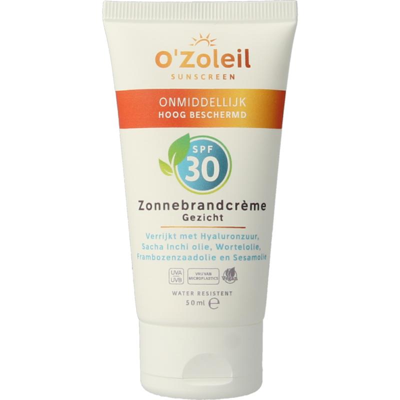 O'Zoleil Zonnebrandcrème Gezicht SPF30 50ml