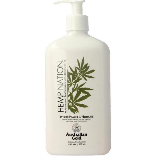 Australian Gold Hemp nation tan extender white peach hibiscus