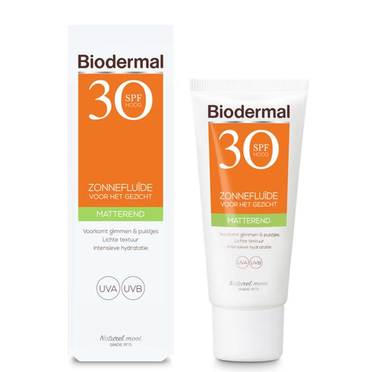 Biodermal Matterende Zonnefluïde SPF30 40ml
