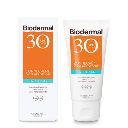 Biodermal Hydraplus Zonnecreme Gezicht SPF30 50ml