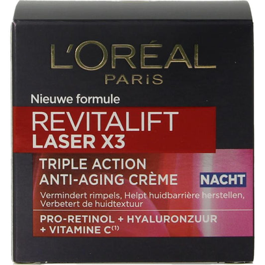 L'Oréal Paris Revitalift Laser X3 Nachtcrème 50 ml