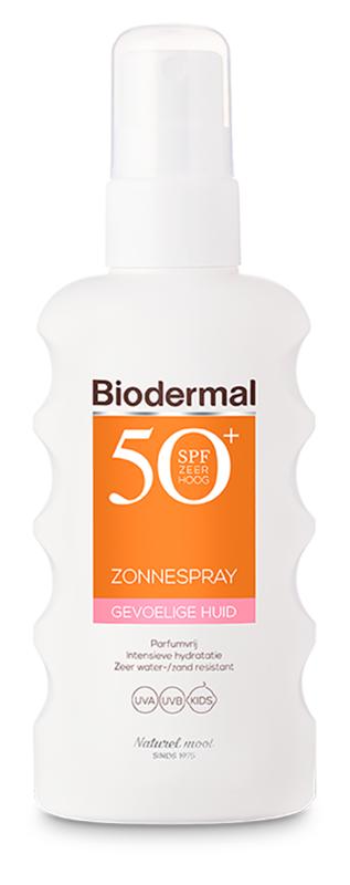 Biodermal Gevoelige Huid Zonnemelk SPF50+ 175ml