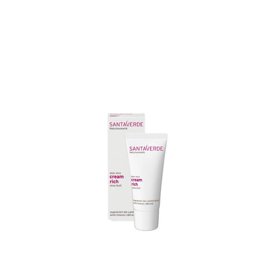 SantaVerde Aloe Vera Cream Rich Parfumvrij 30ml
