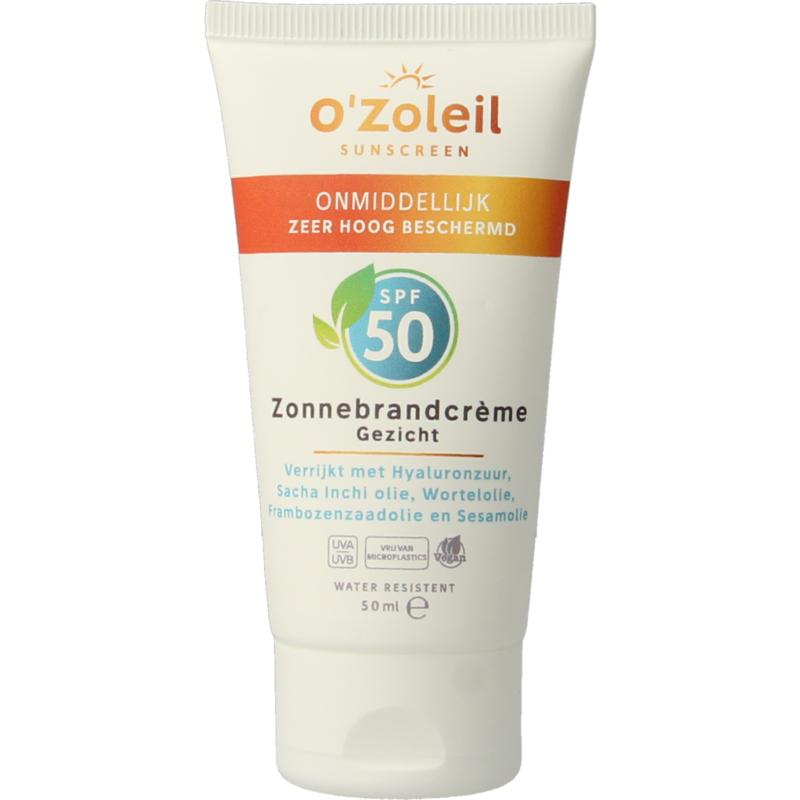 O'Zoleil Zonnebrandcrème Gezicht SPF50 50ml
