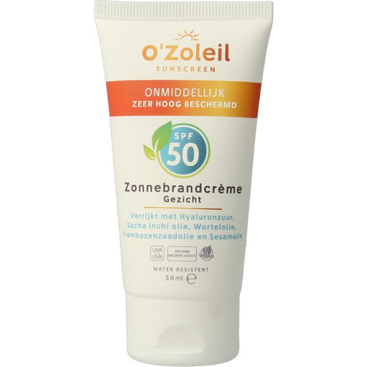 O'Zoleil Zonnebrandcrème Gezicht SPF50 50ml