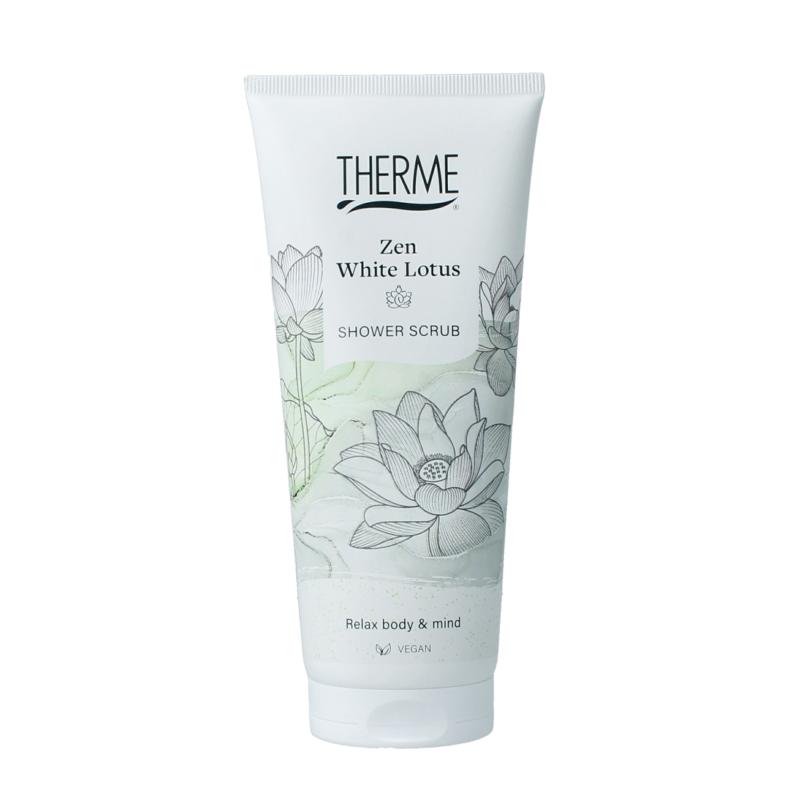 Therme Zen white lotus shower scrub