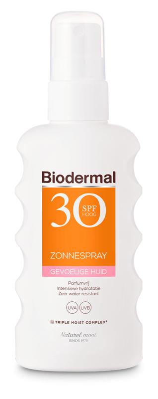 Biodermal Zonnespray Gevoelige Huid SPF30 175ml