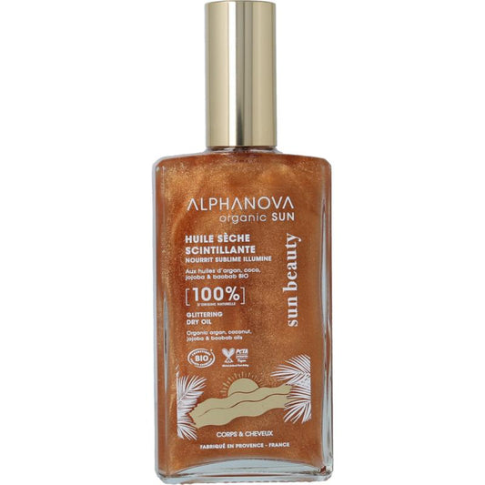Alphanova Sun Bio Glittering Dry Oil Spray 100ml