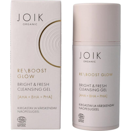 Joik Organic Re-Boost Glow Cleansing Gel AHA BHA PHA 100ml