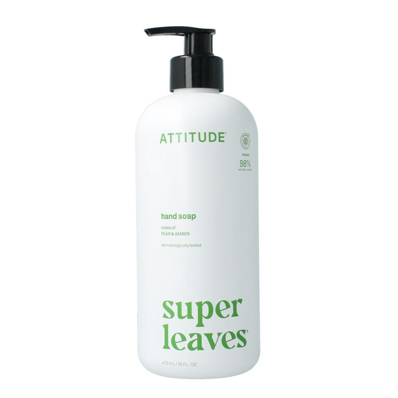 Attitude Super leaves handzeep pear & amber 473ml